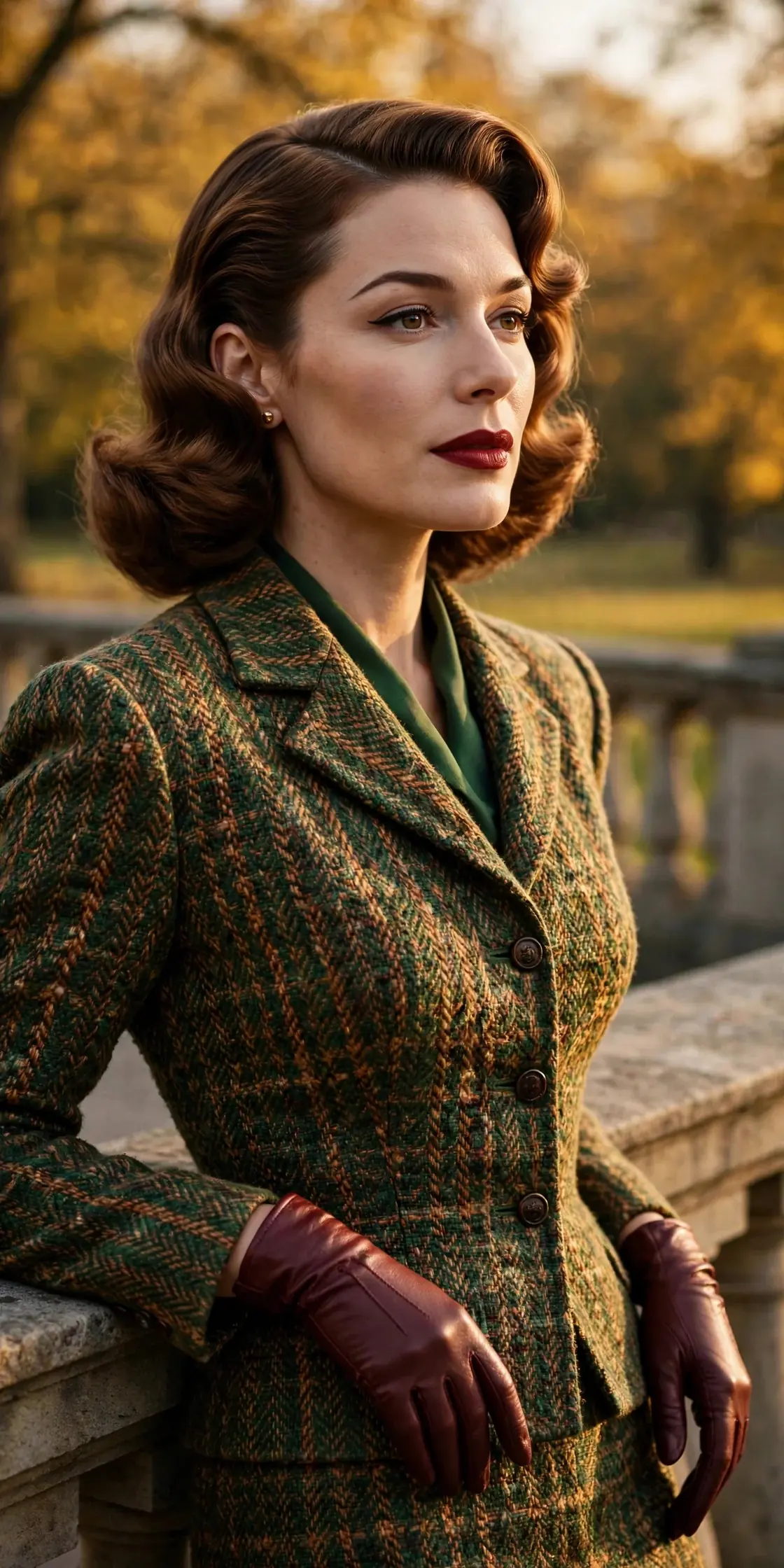 Tweed skirt suit from the autumn capsule