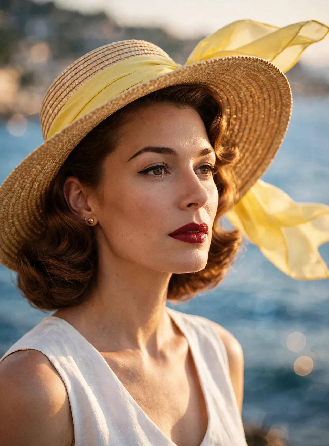 Straw hat from the summer capsule